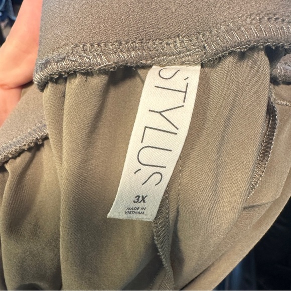 Paper Bag Waist Olive Green Pants - Picture 6 of 6